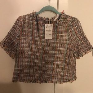 Zara Multicolored Knit Top